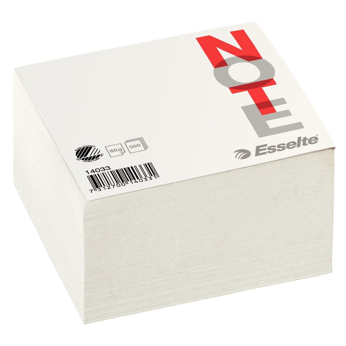 Esselte minnismiðar 10x10cm 500blöð 1