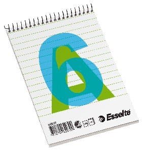 Esselte skrifblokk gorma A6, 10 í pk. 1
