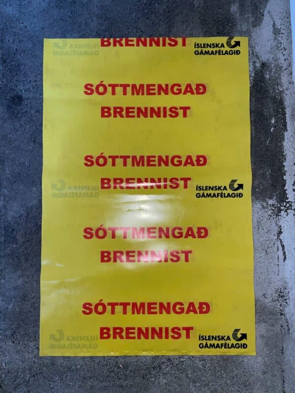 Sóttmengað 57x85cm Brennist poki 1 stk. 1