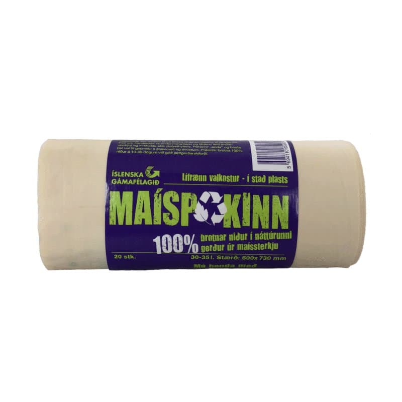 Maíspokinn 60x73cm 30-35ltr, 20stk á rúllu 1