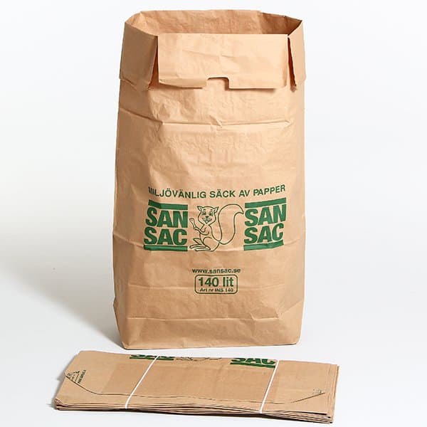 Bréfpokar f/lífrænt sorp 140ltr 20stk í búnti 1