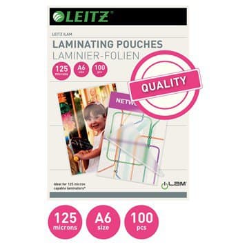 Leitz Plöstunarvasar A6 125mic 100 í pk 1