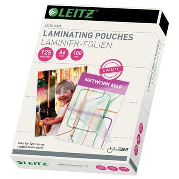 Leitz Plöstunarvasar A6 125mic 100 í pk 2