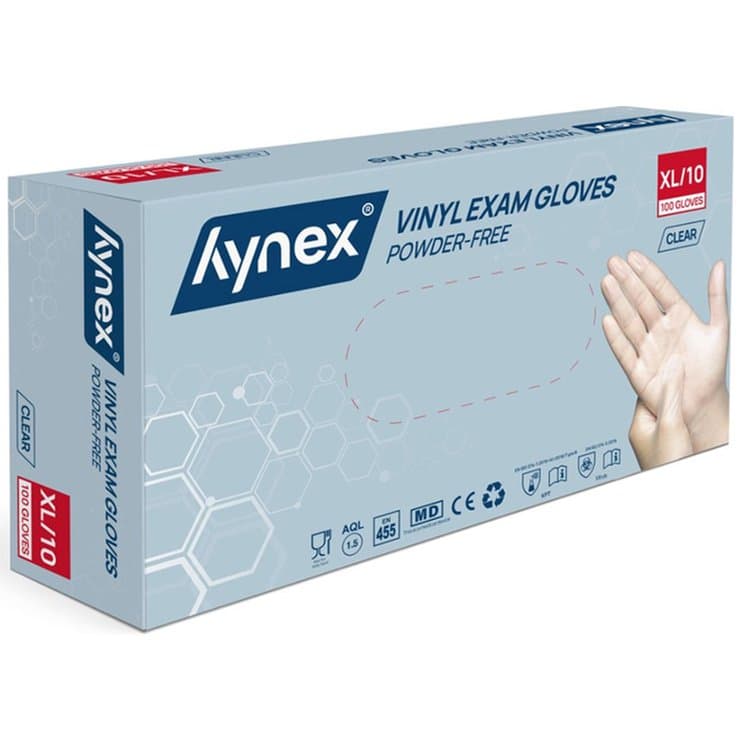 Hynex vinyl hanskar, XL 100stk 1