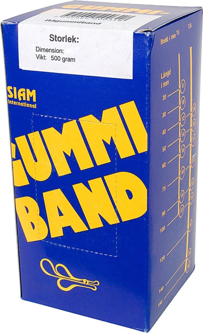 Teygjur Nr.68 150x6mm, 500g 1