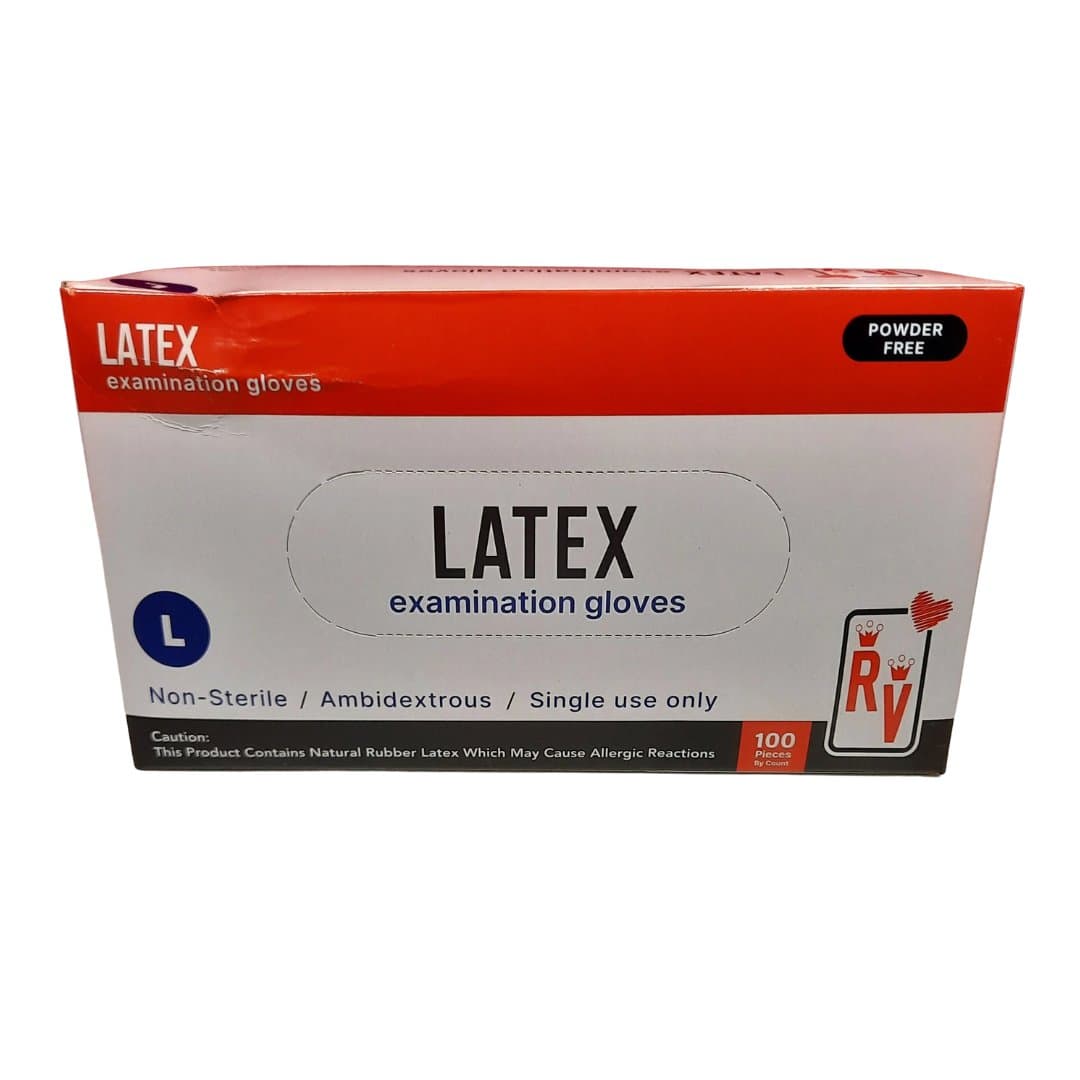 RV Top Glove latex hanskar L 100stk 2