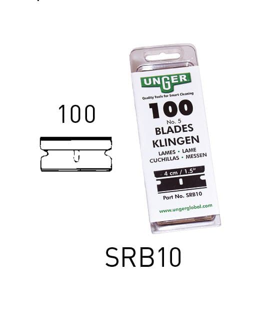 Unger glersköfublöð 4cm, 100stk 1
