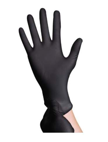 RV Top Glove nitrile hanskar svartir L 100stk