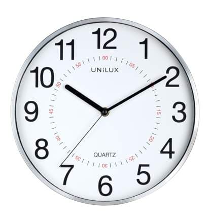 Unilux veggklukka grá, 28cm