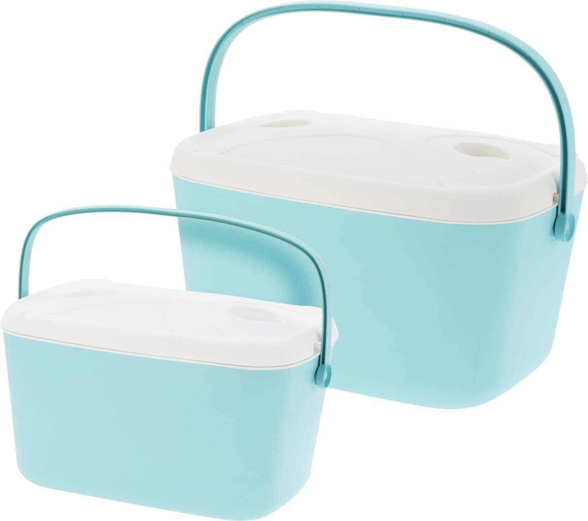Kælibox 2stk grænblátt 30 og 15ltr  1