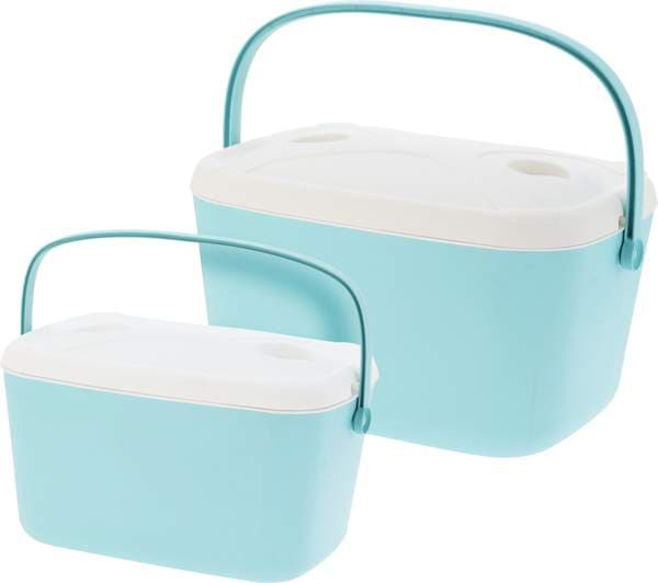 Kælibox 2stk grænblátt 30 og 15ltr 