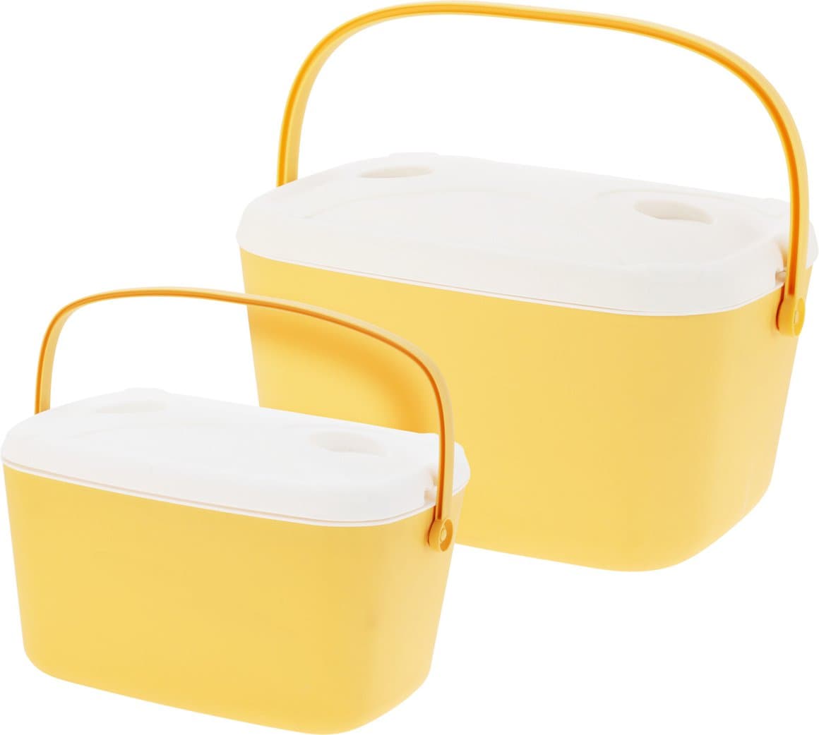 Kælibox 2stk gult 30 og 15ltr 1