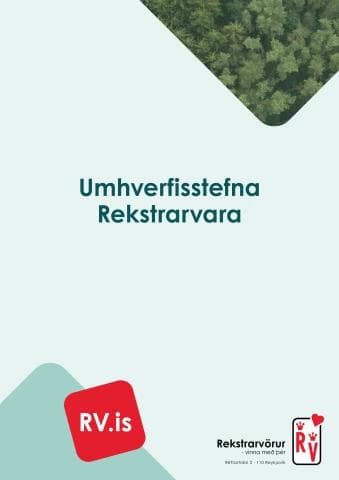 Umhverfisstefna RV cover