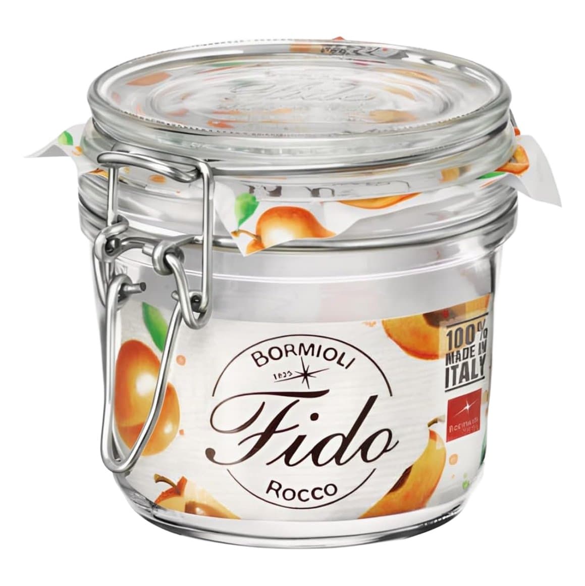 Fido krukka með spennuloki glær 0,35ltr 1
