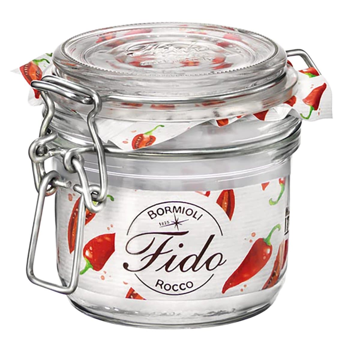 Fido krukka með spennuloki glær 0,20ltr 1