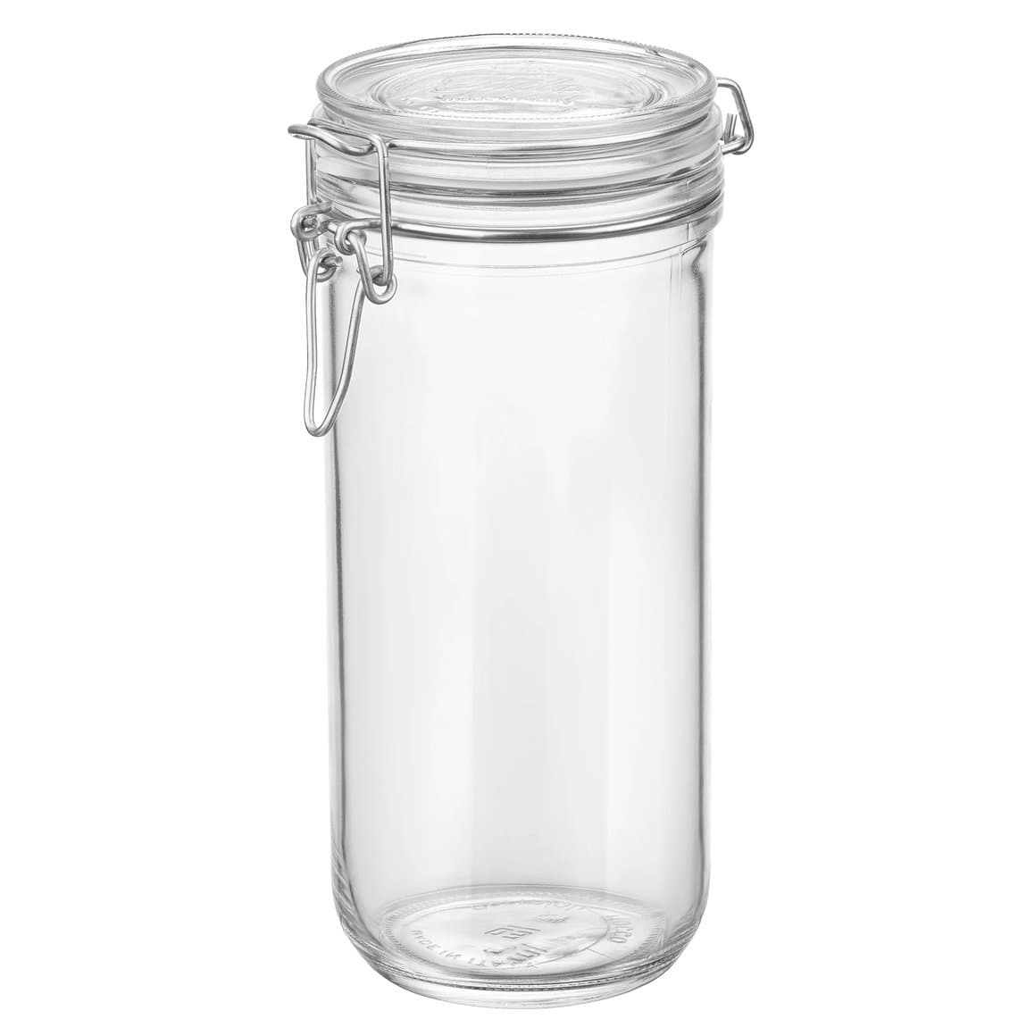 Fido krukka með spennuloki glær 1ltr 2