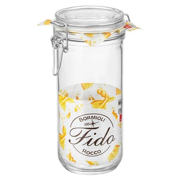 Fido krukka með spennuloki glær 1ltr