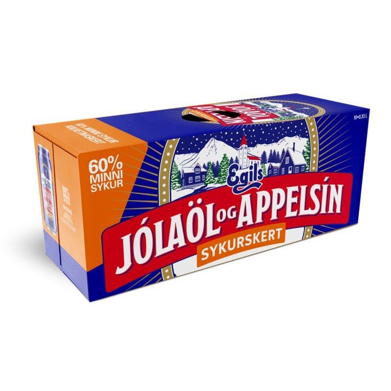 Jólaöl sykurskert 10x33cl dósir 2
