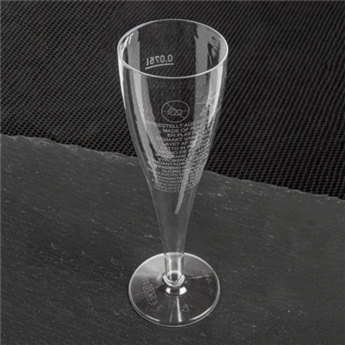 Plastglös 12,5cl kampavín, 10stk 5