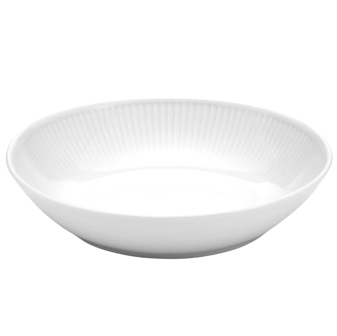 Plissé skál hvít 20cm 6stk 1