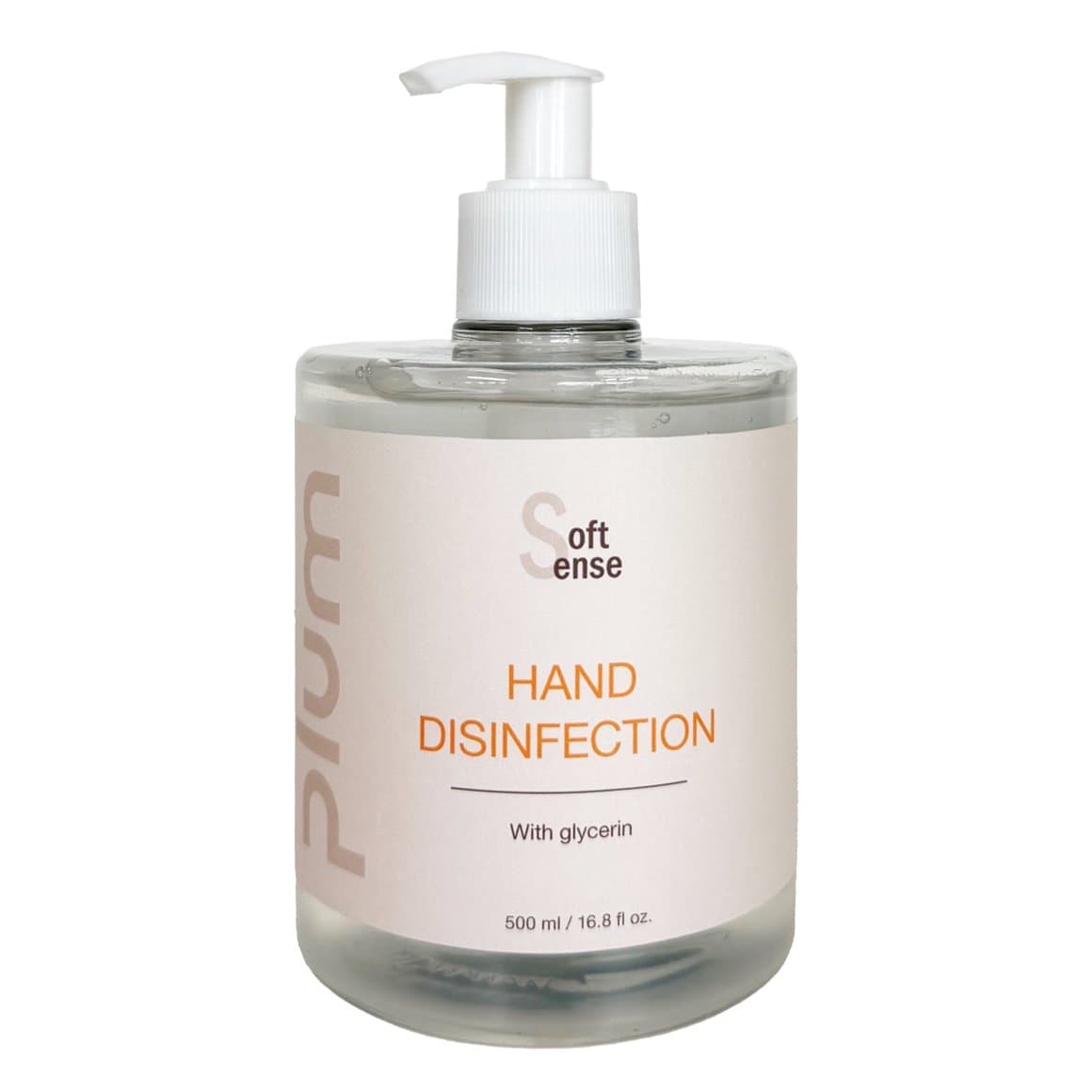Plum handspritt gel 85% 500ml m.dælu 1