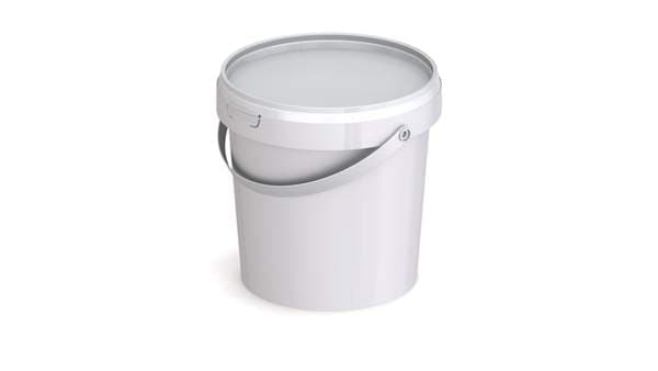 Plastfata með loki 1,2l