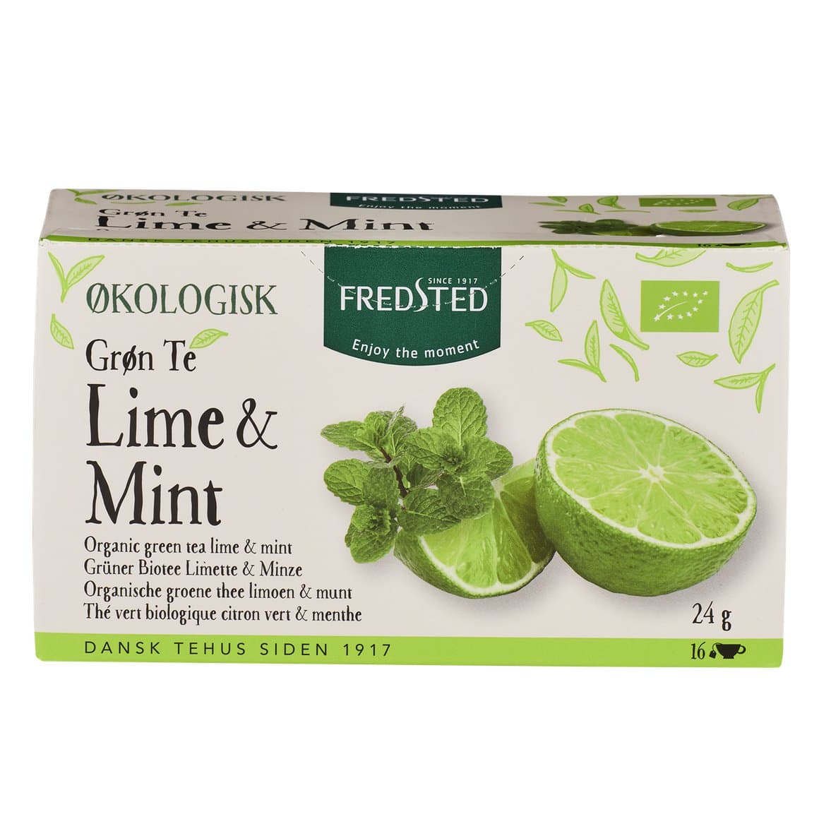 Fredsted te grænt með lime&mintu 16stk 1
