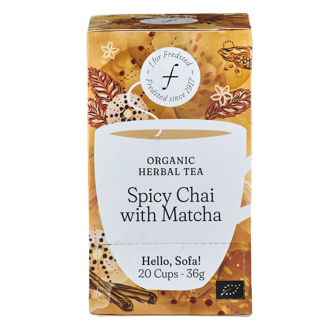 Fredsted te organic spicy chai with matcha 20stk 1