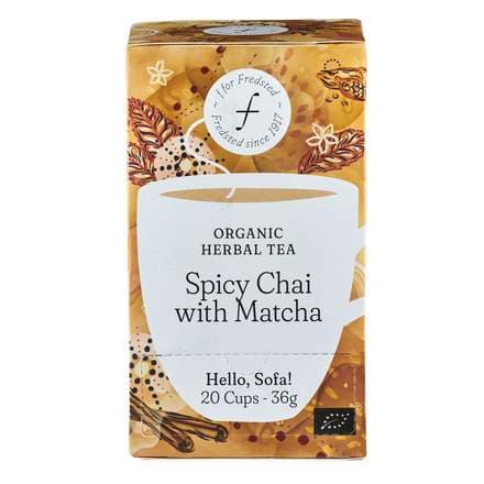 Fredsted te organic spicy chai with matcha 20stk