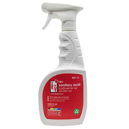 RV PRO Baðhreinsir súr með úðara RTU 750 ml