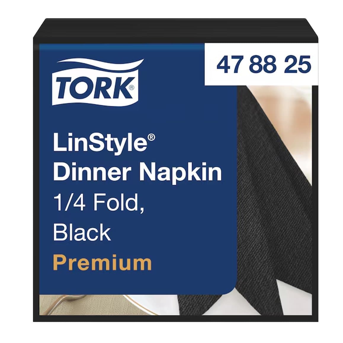 Tork serv.LinStyle 39cm svart 50stk 1