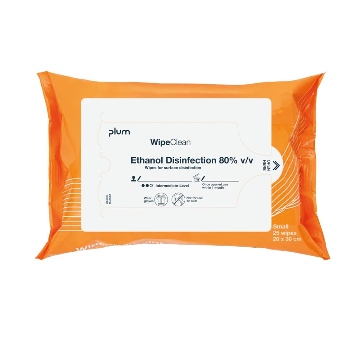 Plum sótthreinsiklútar fyrir yfirborð 80% 25stk 1