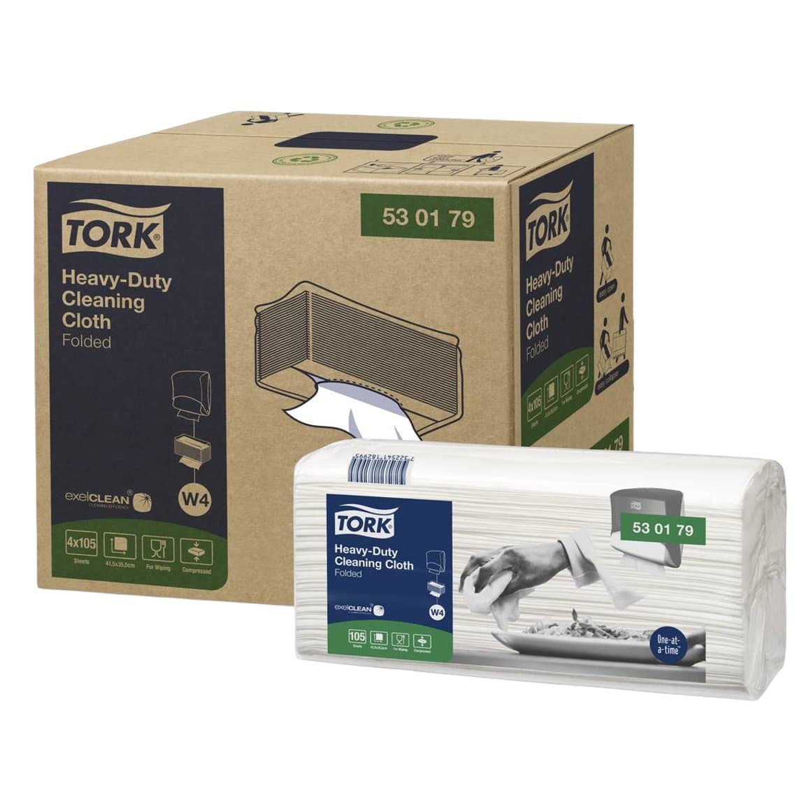 Tork Iðnaðarklútur Sterkur 105stk W4 1