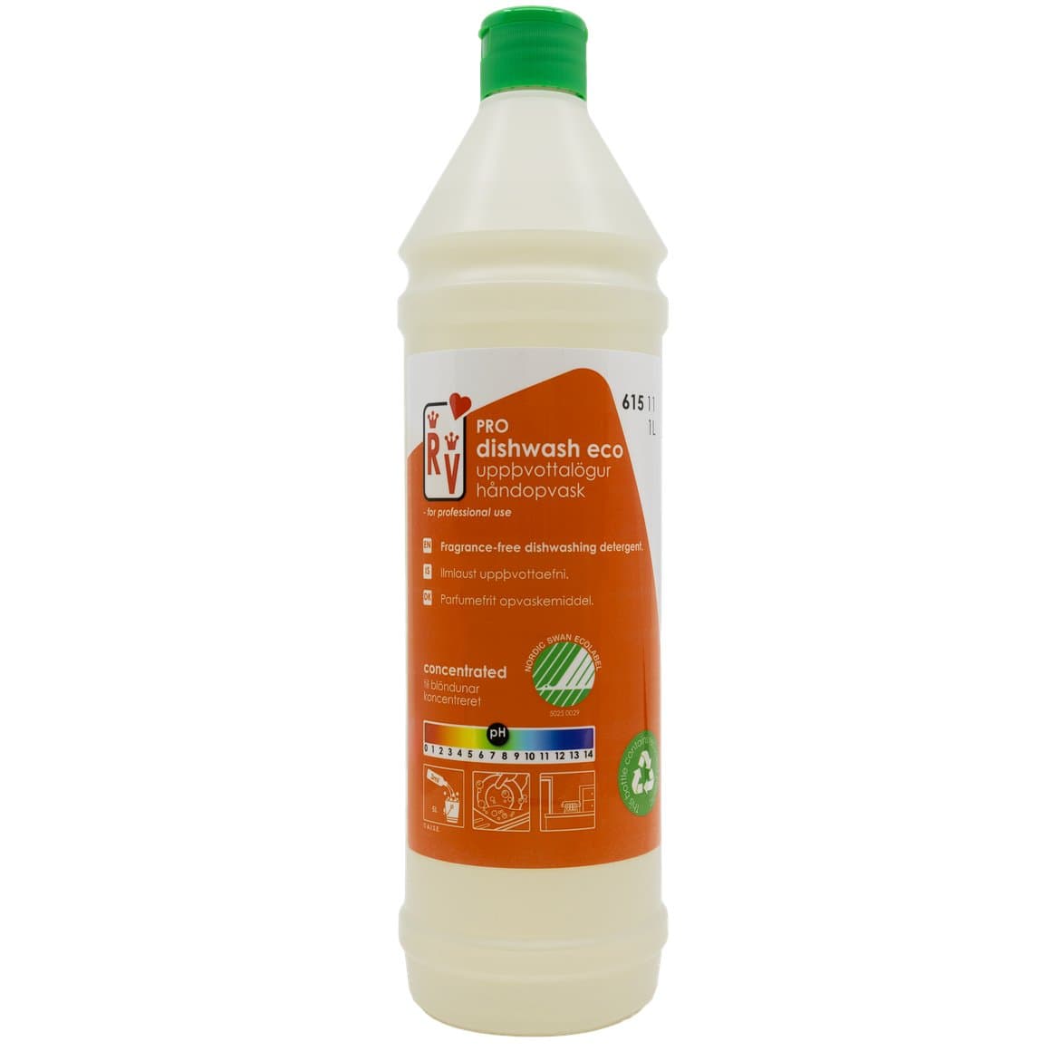 RV PRO Uppþvottalögur Eco 1l