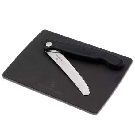Victorinox skurðarbretti og borðhnífur svart