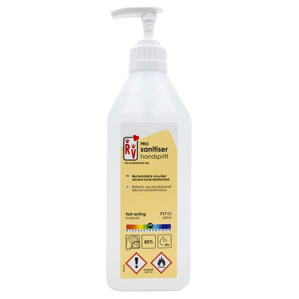 RV PRO handspritt 85% með dælu 600ml