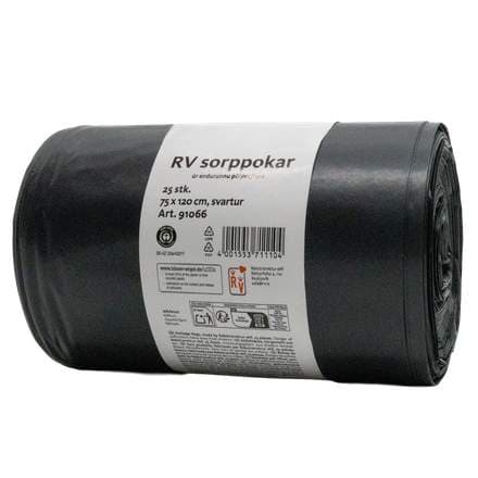 RV poki svartur Sterkari 75x120cm 140l 55my 25stk