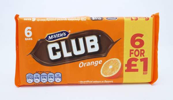 McVitie´s Club kex appelsínu 7stk