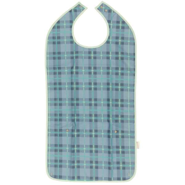 Alerta Fjölnota smekkur tartan blár
