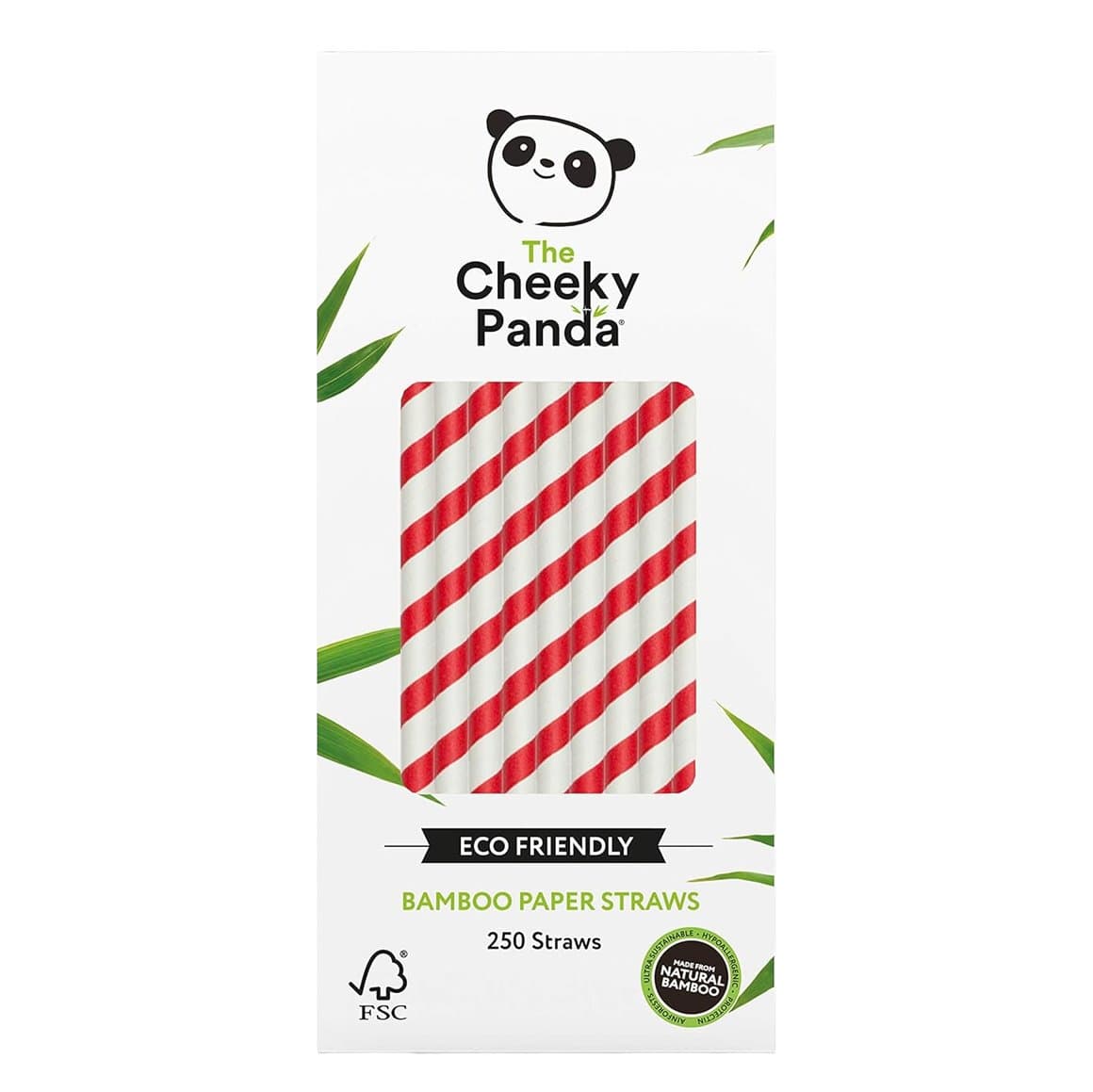 The Cheeky Panda bambus sogrör 6mm rau. 250stk 1