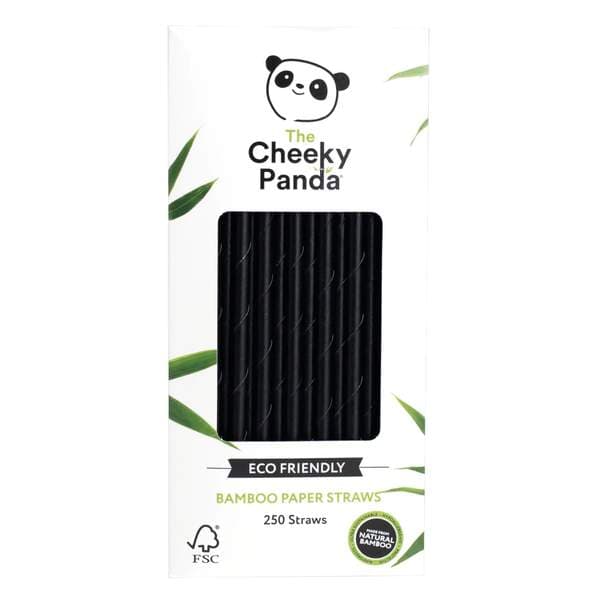 The Cheeky Panda bamb. sogr. stutt sv. 6mm 250 stk