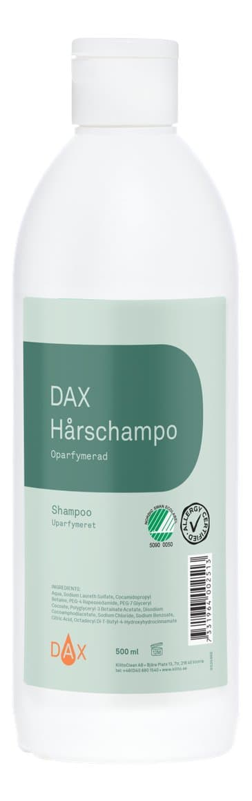 Dax hársjampó S 500ml án ilmefna 1