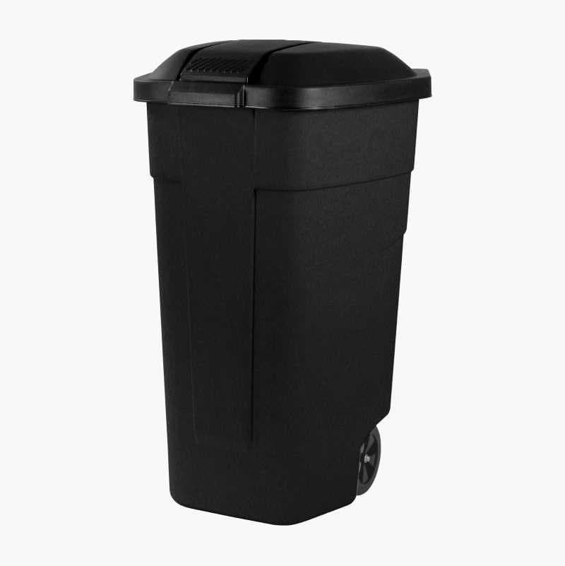 Curver tunna á hjólum með loki 110l, svört 1